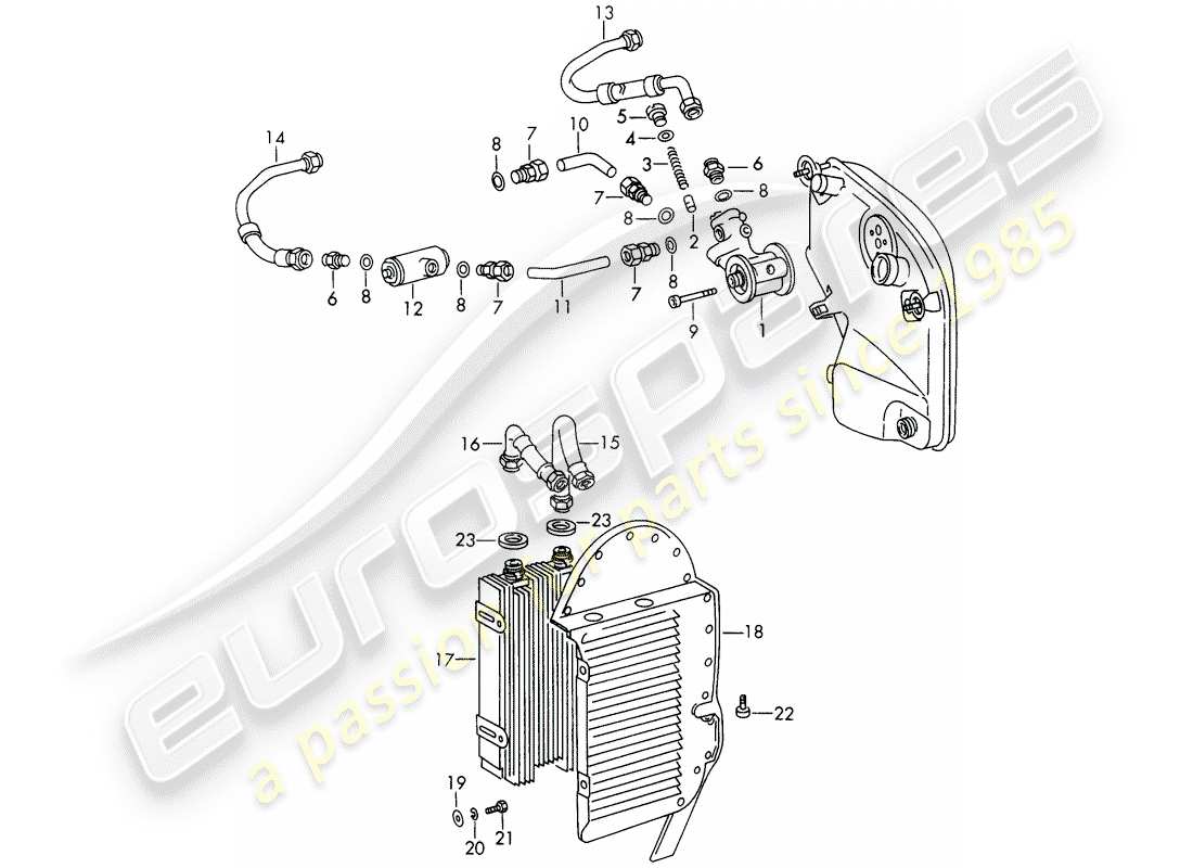 VIEW PARTS DIAGRAMS FROM THE PORSCHE 911 PARTS CATALOGUE a part diagram from the porsche 911 parts catalogue