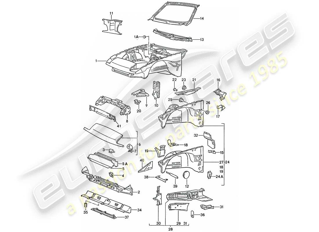 a part diagram from the porsche 1989 (944) parts catalogue