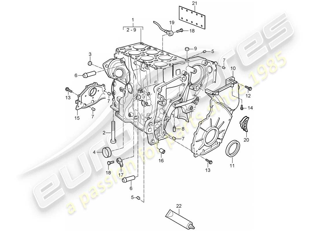 VIEW PARTS DIAGRAMS FROM THE PORSCHE CAYENNE PARTS CATALOGUE a part diagram from the porsche cayenne parts catalogue