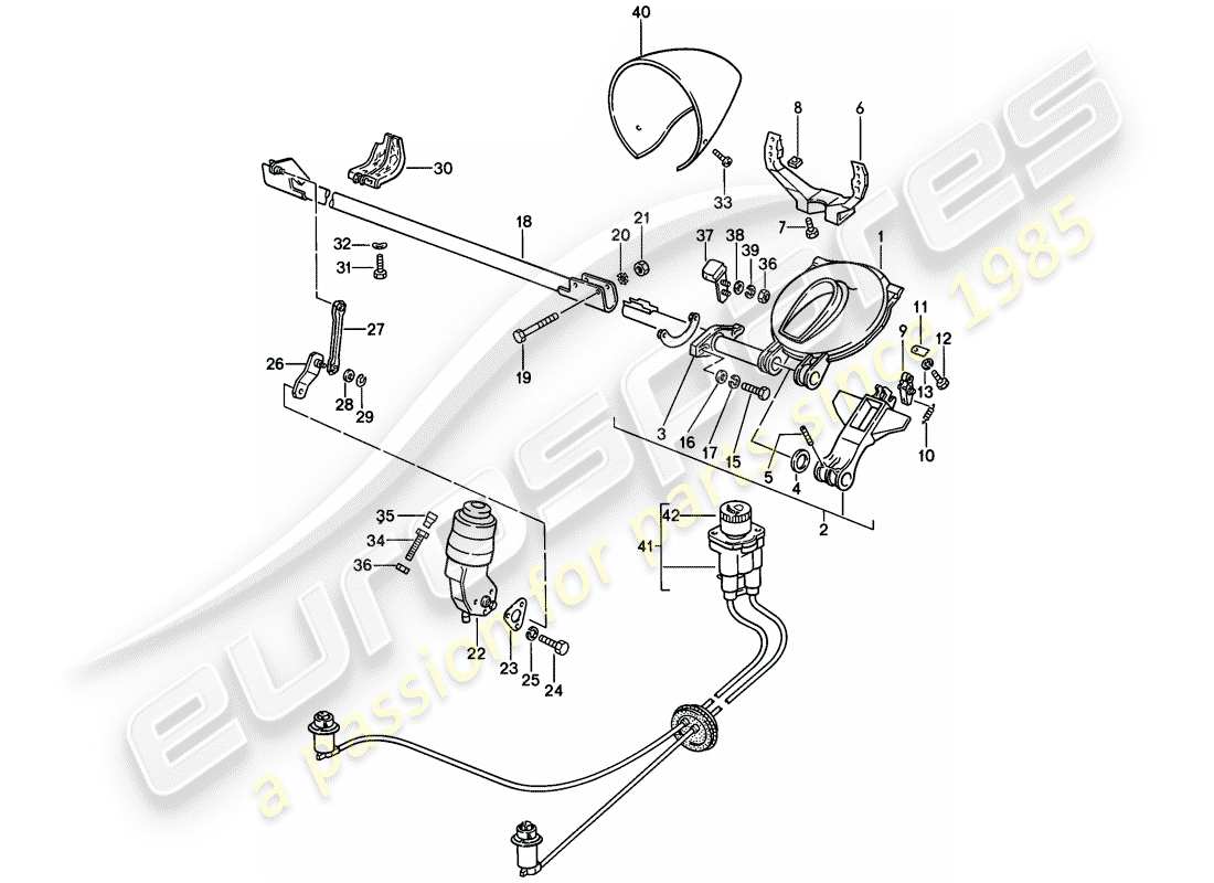 a part diagram from the porsche 1979 (928) parts catalogue