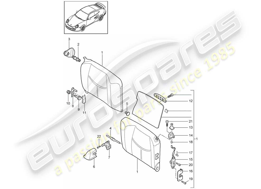 VIEW PARTS DIAGRAMS FROM THE PORSCHE 997 PARTS CATALOGUE a part diagram from the porsche 997 parts catalogue