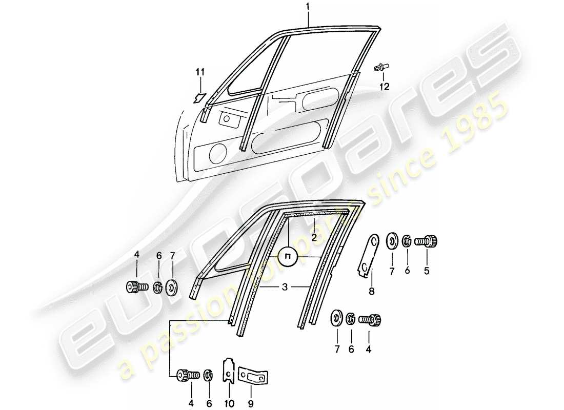 a part diagram from the porsche 1986 (911) parts catalogue