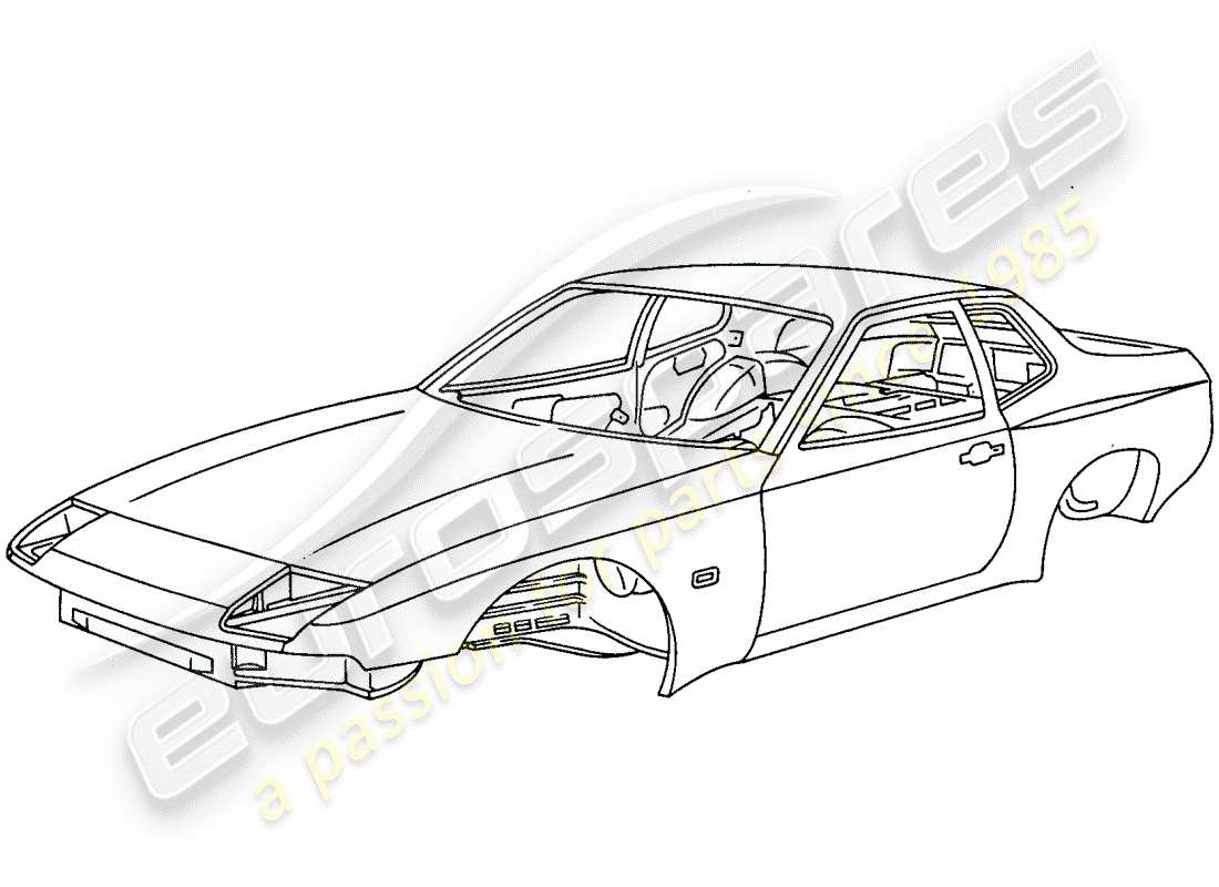a part diagram from the porsche 944 parts catalogue