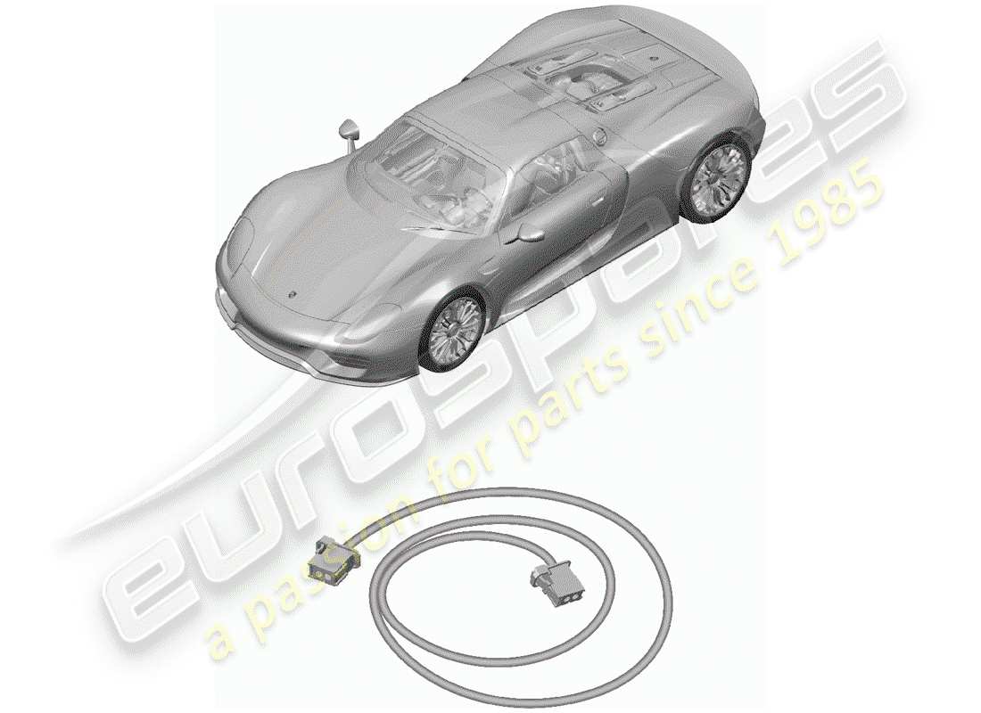 a part diagram from the porsche 918 spyder parts catalogue