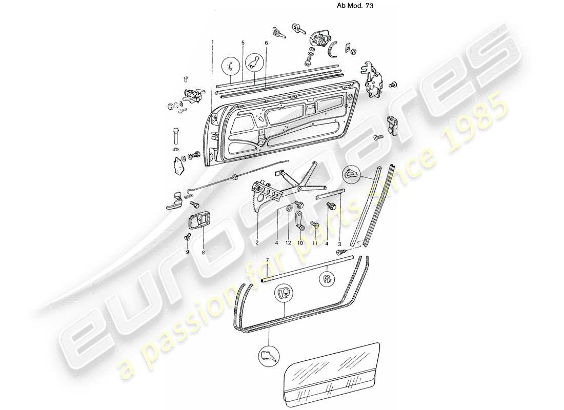a part diagram from the porsche 914 parts catalogue