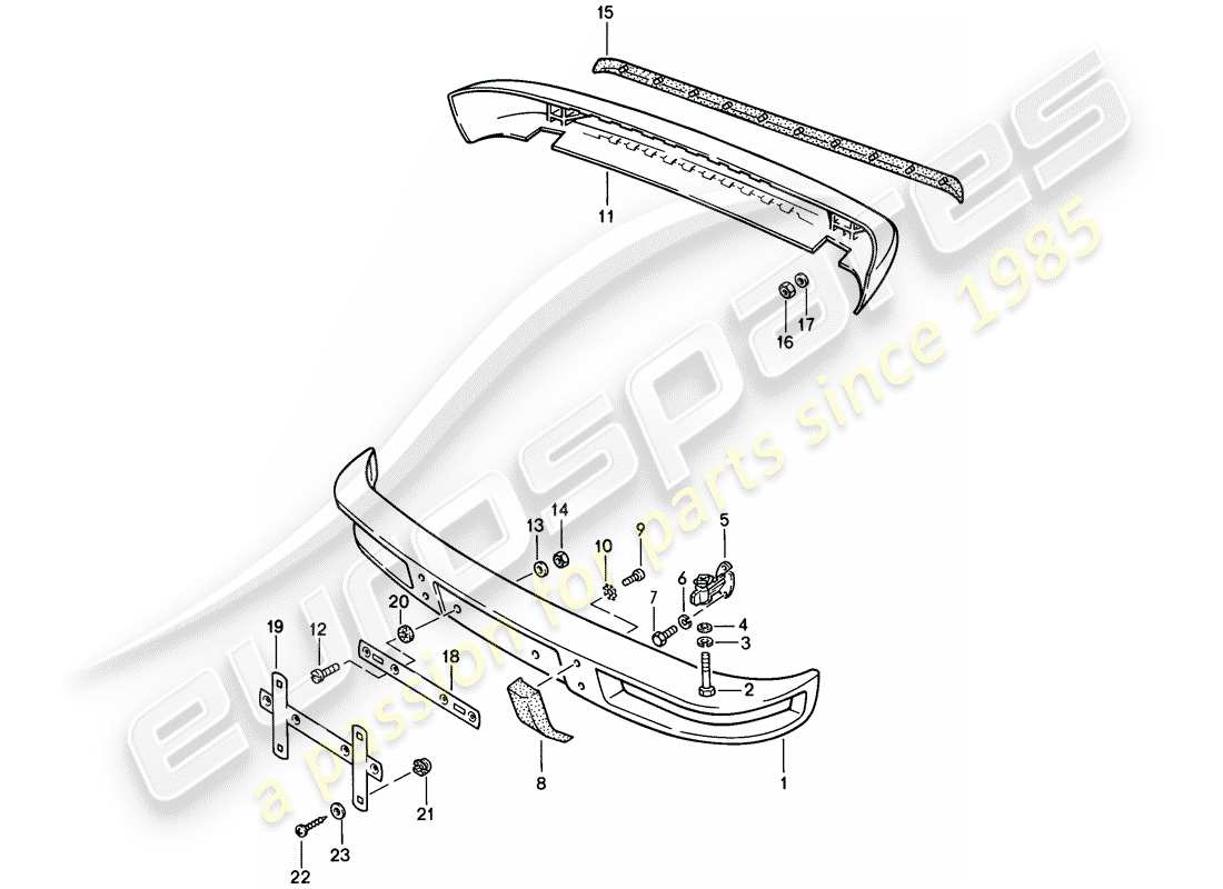 a part diagram from the porsche 924 parts catalogue