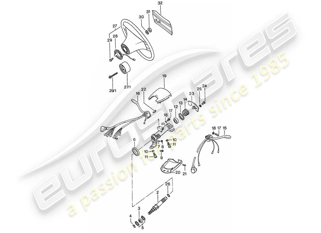 a part diagram from the porsche 1976 (911) parts catalogue