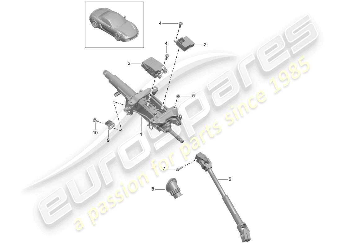 VIEW PARTS DIAGRAMS FROM THE PORSCHE BOXSTER PARTS CATALOGUE a part diagram from the porsche boxster parts catalogue