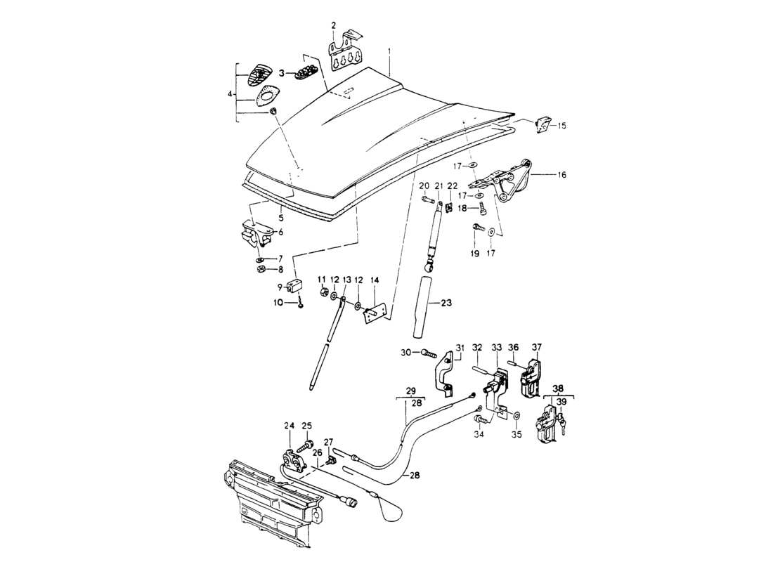 a part diagram from the porsche 964 parts catalogue