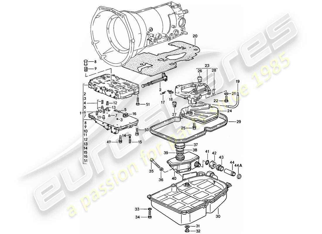 VIEW PARTS DIAGRAMS FROM THE PORSCHE 928 PARTS CATALOGUE a part diagram from the porsche 928 parts catalogue