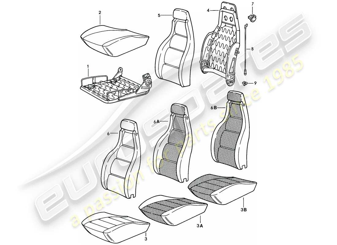 a part diagram from the porsche 1981 (928) parts catalogue