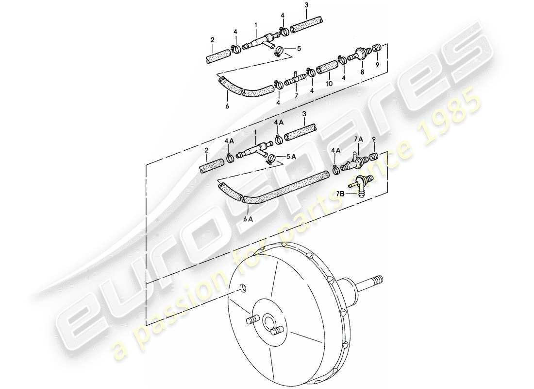 VIEW PARTS DIAGRAMS FROM THE PORSCHE 928 PARTS CATALOGUE a part diagram from the porsche 928 parts catalogue