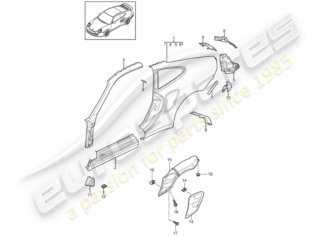 part diagram containing part number 99750445980