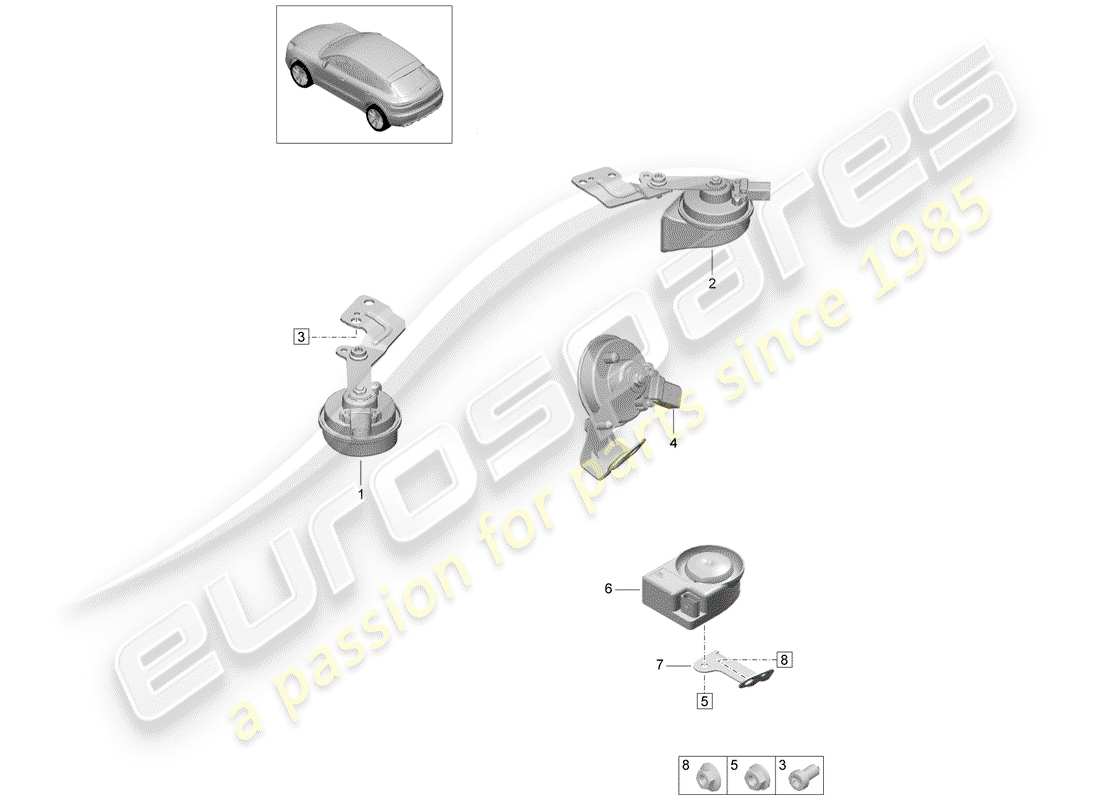 part diagram containing part number pab951605