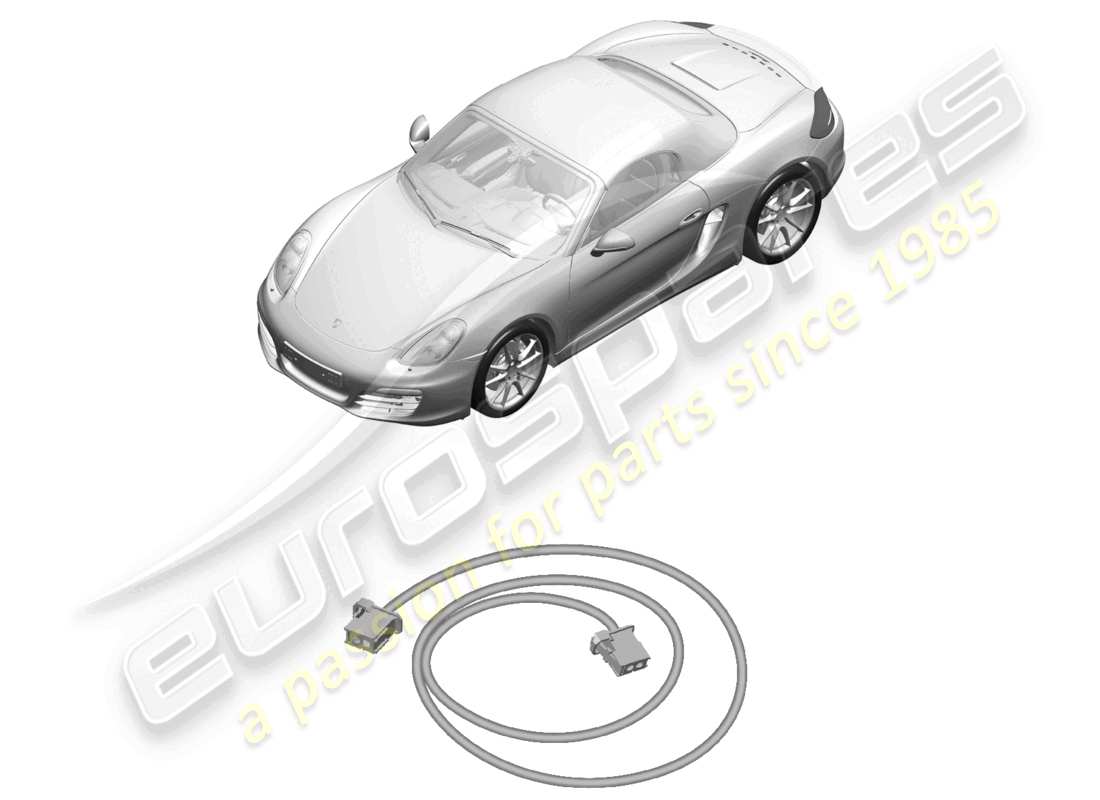 a part diagram from the porsche 2012 (981 boxster) parts catalogue