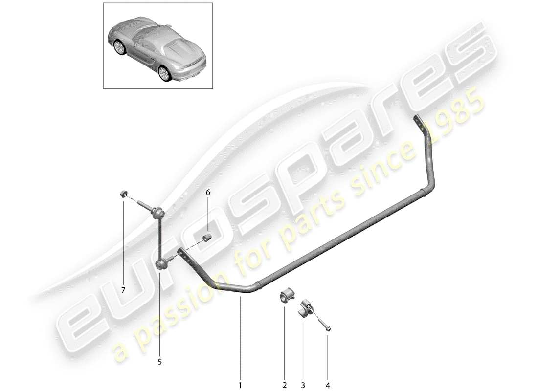 a part diagram from the porsche boxster parts catalogue
