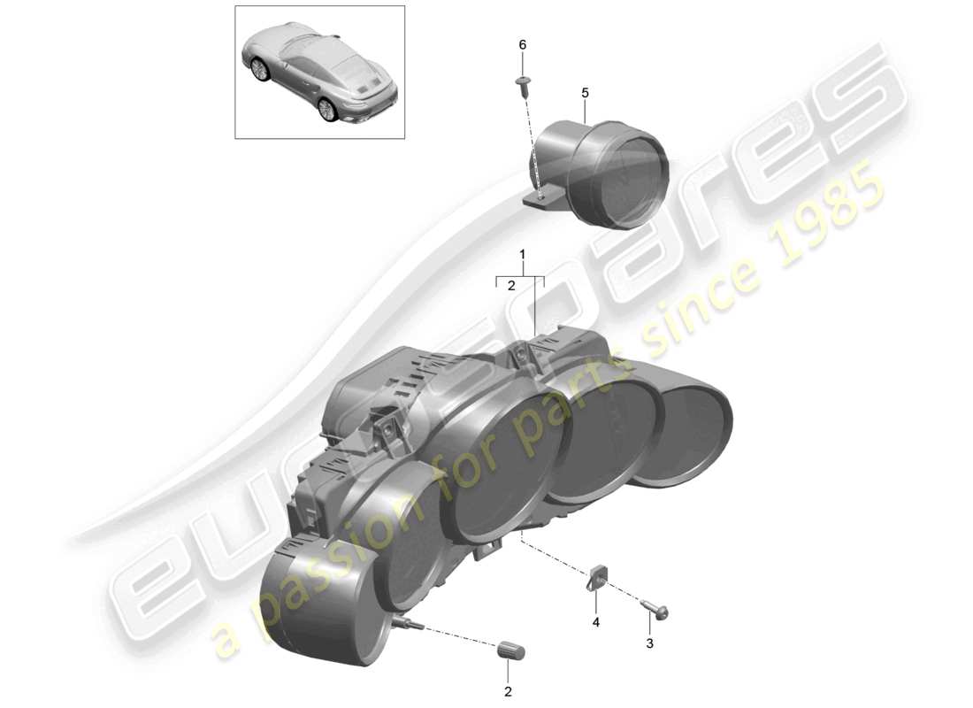 VIEW PARTS DIAGRAMS FROM THE PORSCHE 991 PARTS CATALOGUE a part diagram from the porsche 991 parts catalogue
