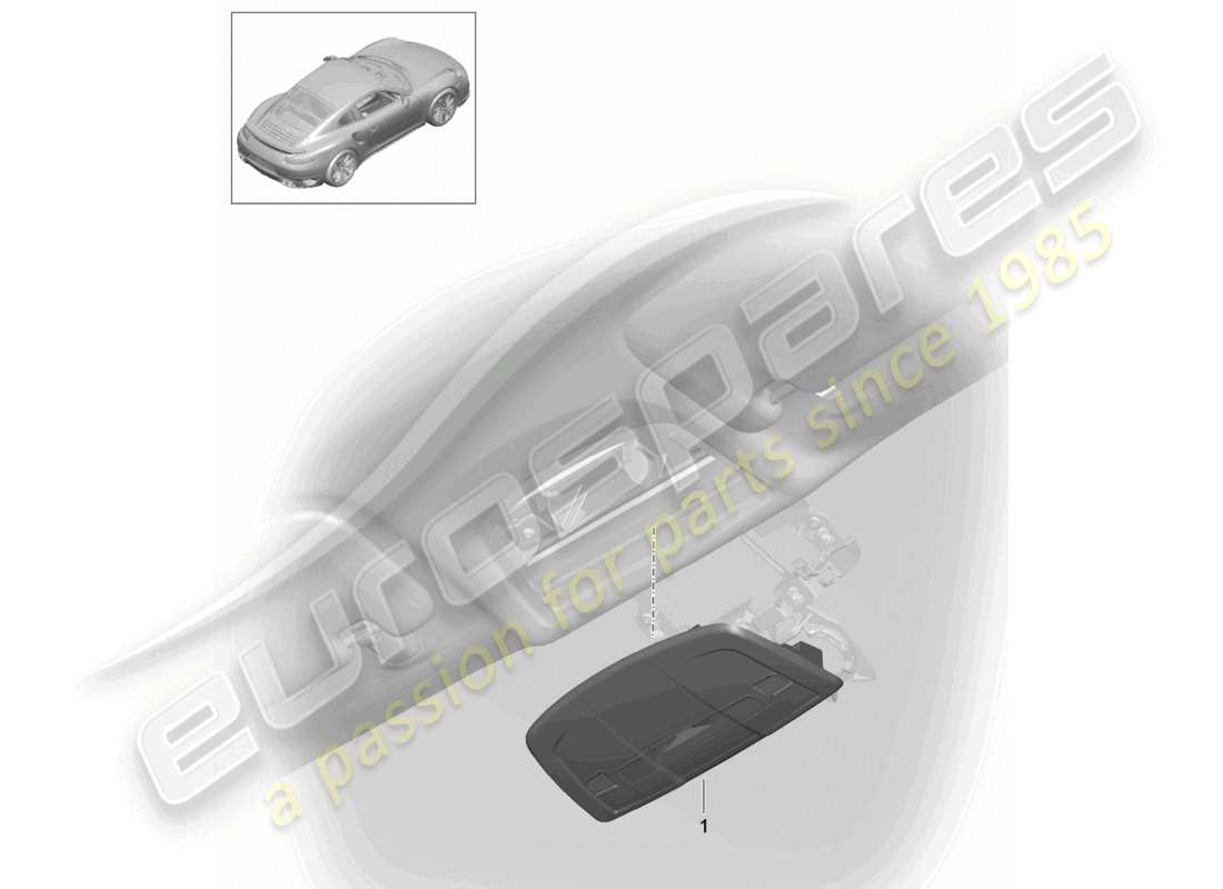 a part diagram from the porsche 991 parts catalogue
