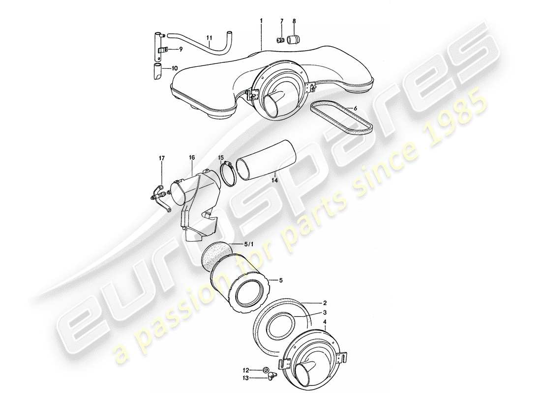 a part diagram from the porsche 1977 (911) parts catalogue