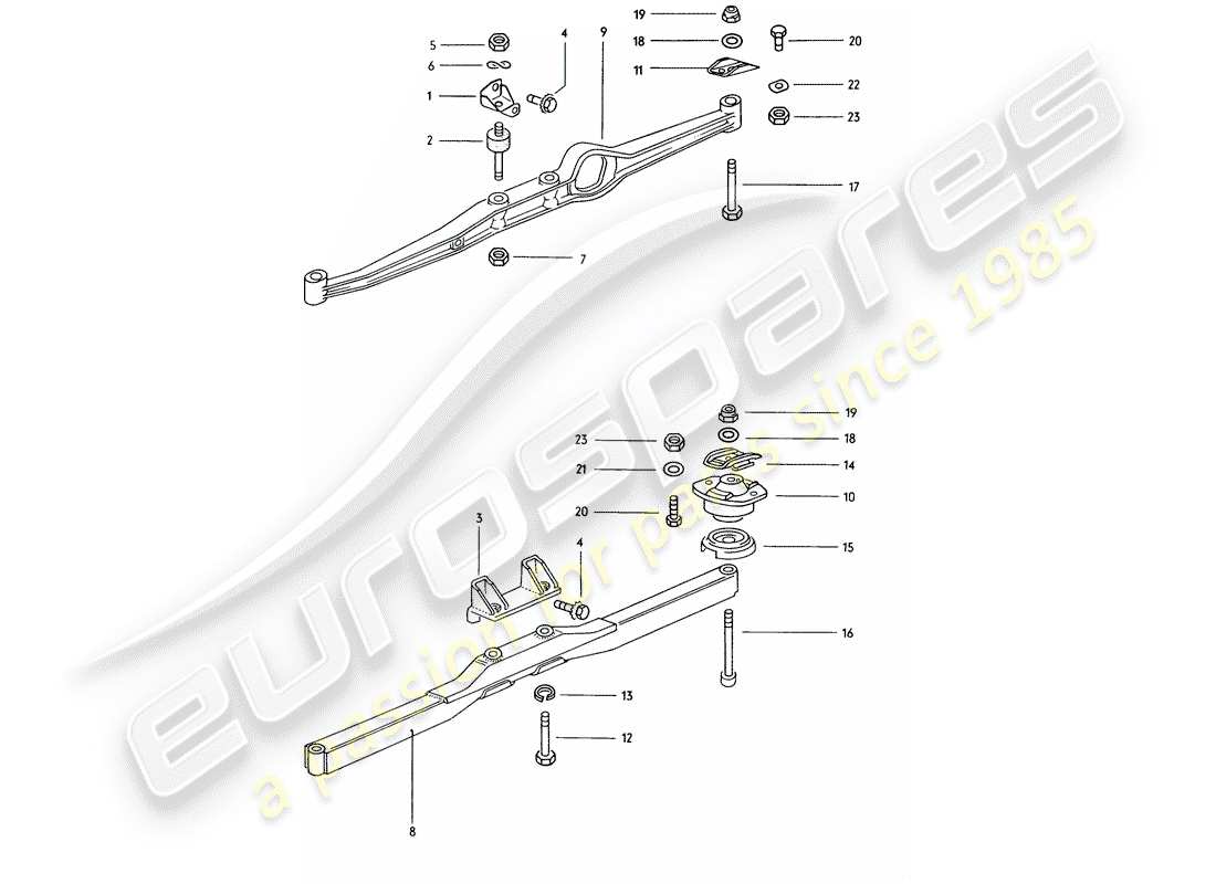 a part diagram from the porsche 1976 (914) parts catalogue