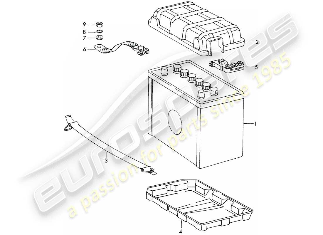 a part diagram from the porsche 1967 (911/912) parts catalogue