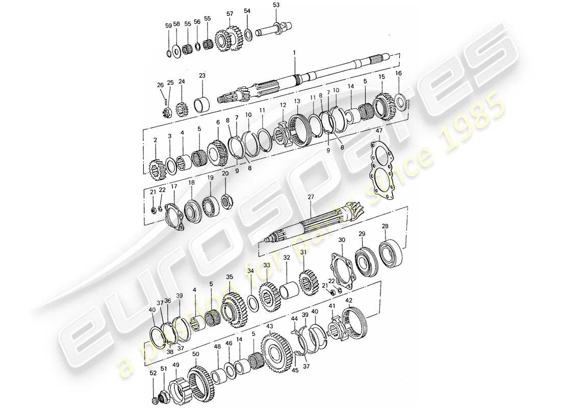 a part diagram from the porsche 1974 (911) parts catalogue