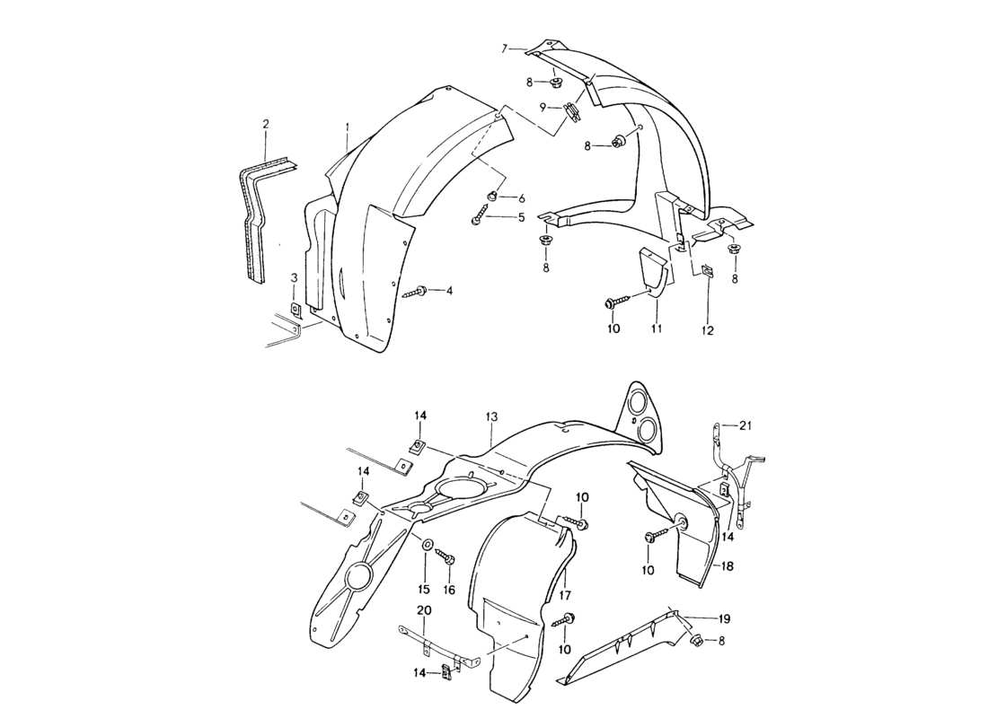a part diagram from the porsche 964 parts catalogue