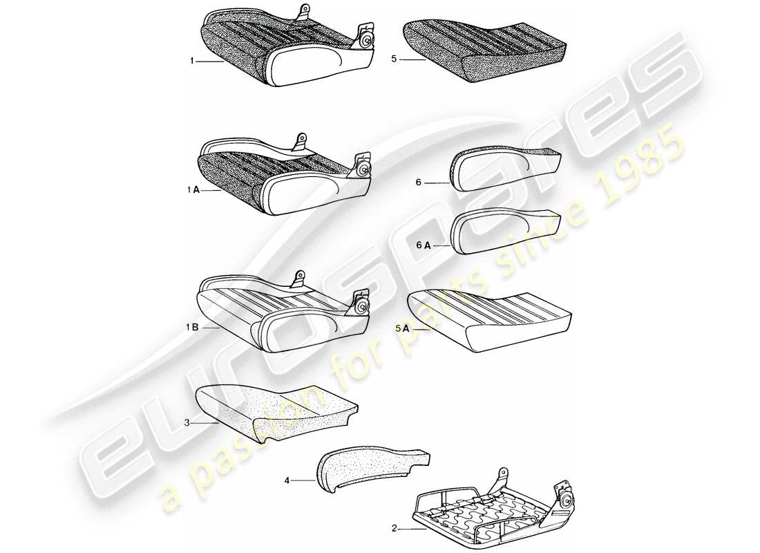 a part diagram from the porsche 944 parts catalogue