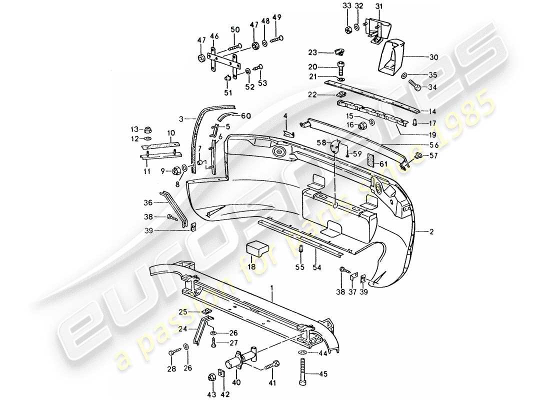 VIEW PARTS DIAGRAMS FROM THE PORSCHE 928 PARTS CATALOGUE a part diagram from the porsche 928 parts catalogue