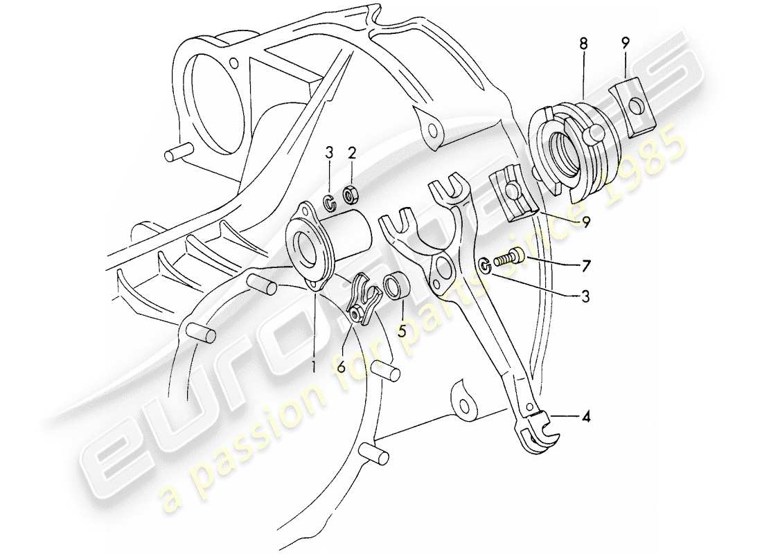 a part diagram from the porsche 1967 (911/912) parts catalogue