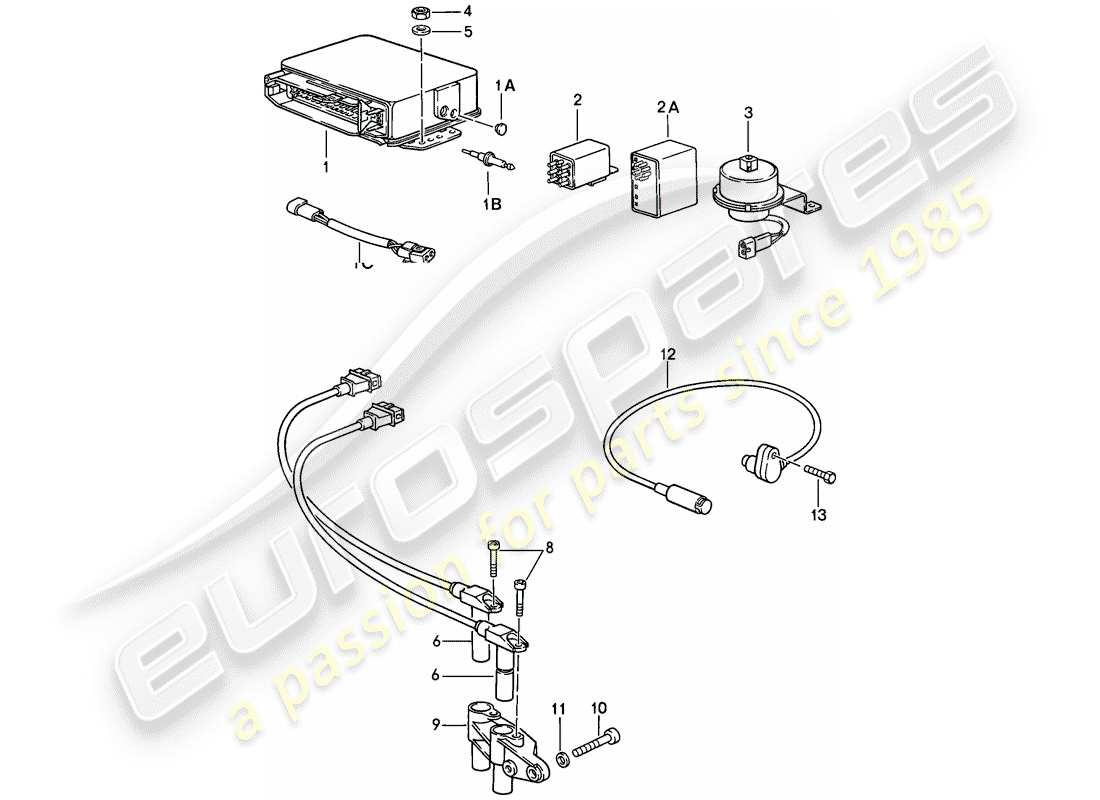 a part diagram from the porsche 911 parts catalogue