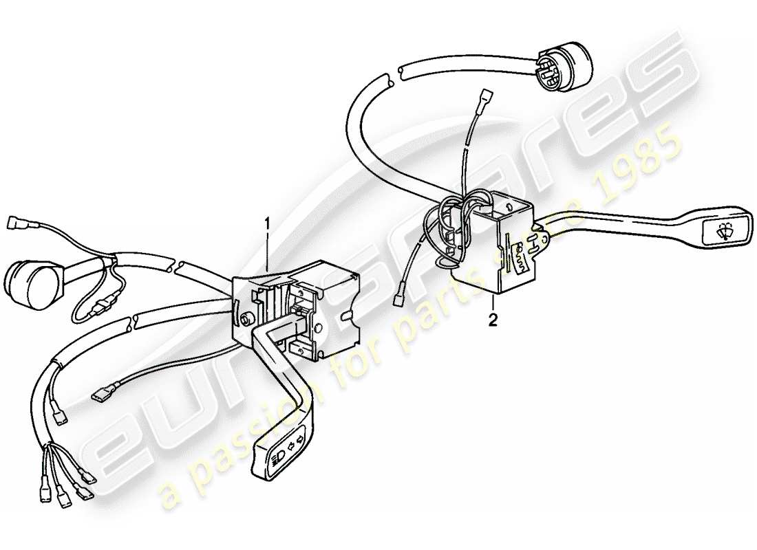a part diagram from the porsche 911 parts catalogue