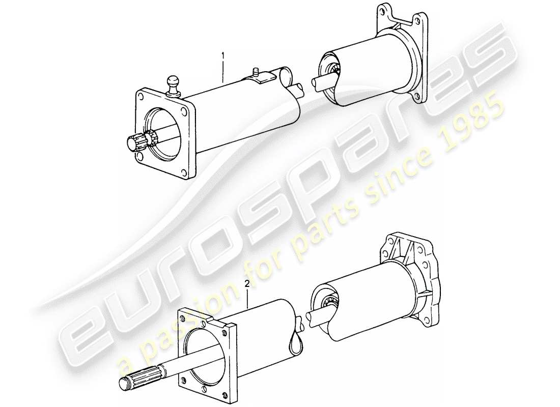 a part diagram from the porsche 1993 (refurbished and exchange catalogue) parts catalogue