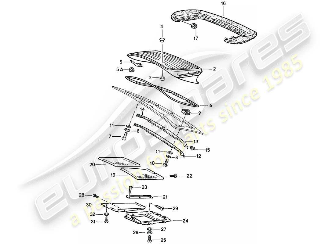 a part diagram from the porsche 1985 (911) parts catalogue
