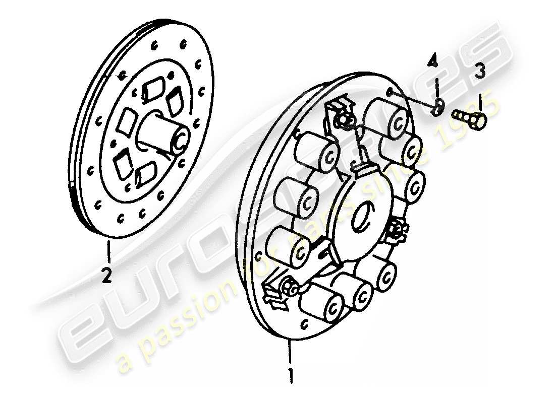 a part diagram from the porsche 1958 (356/356a) parts catalogue