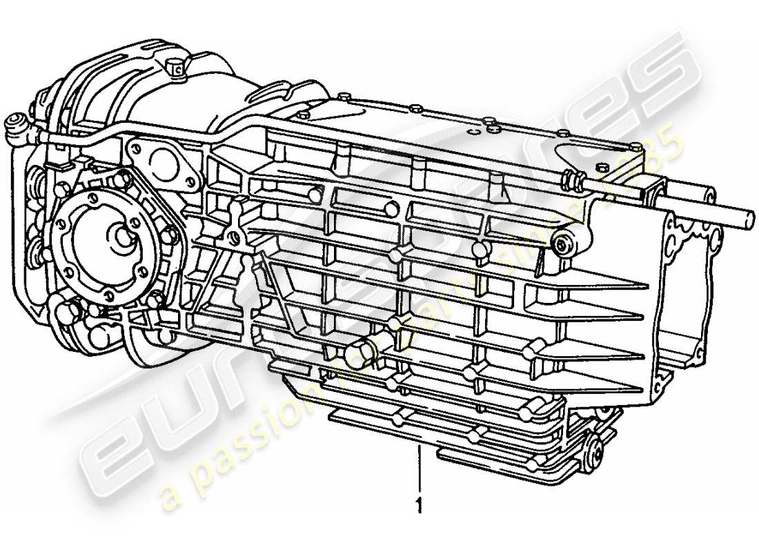 a part diagram from the porsche 1987 (refurbished and exchange catalogue) parts catalogue