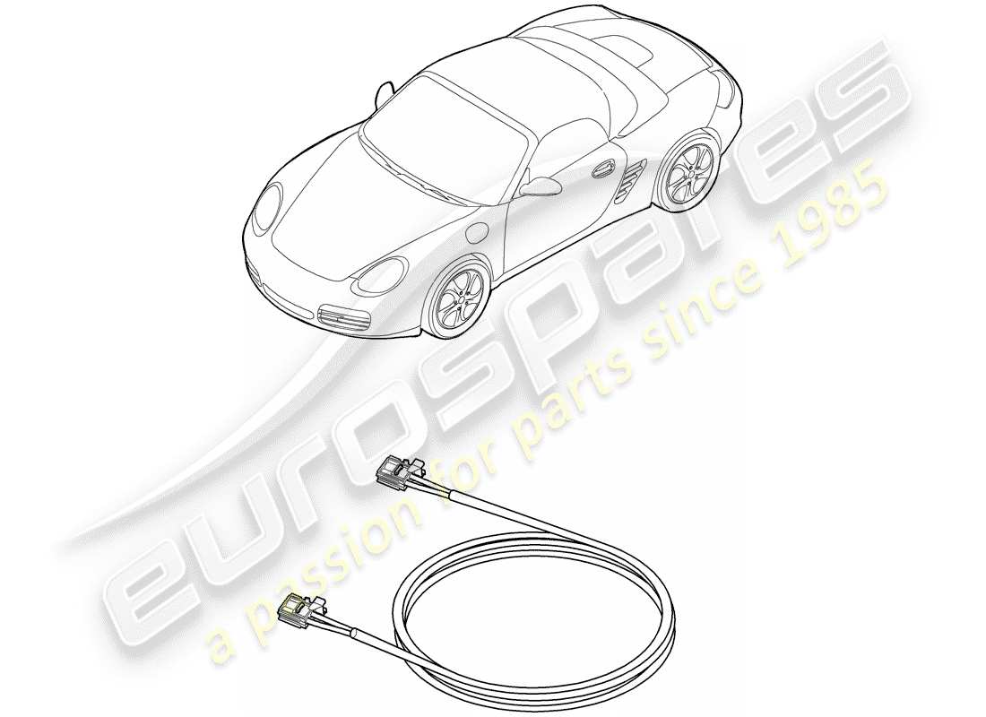 a part diagram from the porsche 2011 (987 boxster) parts catalogue