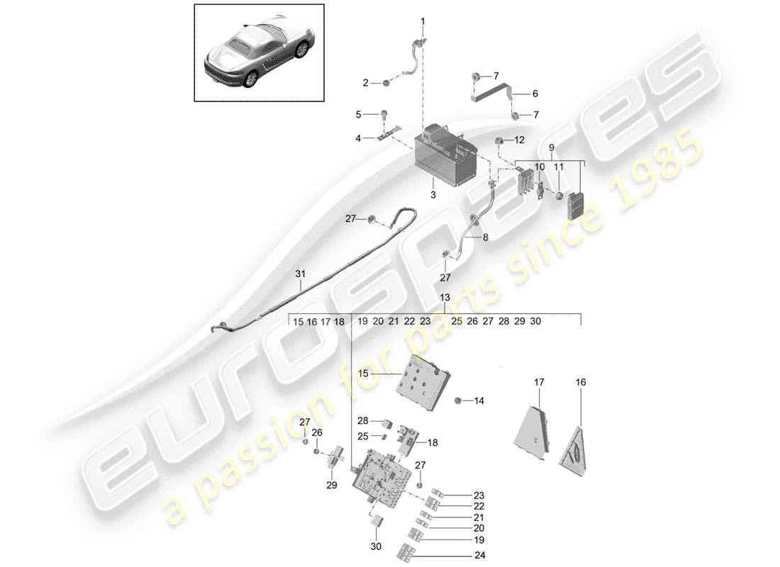 part diagram containing part number 99960708200