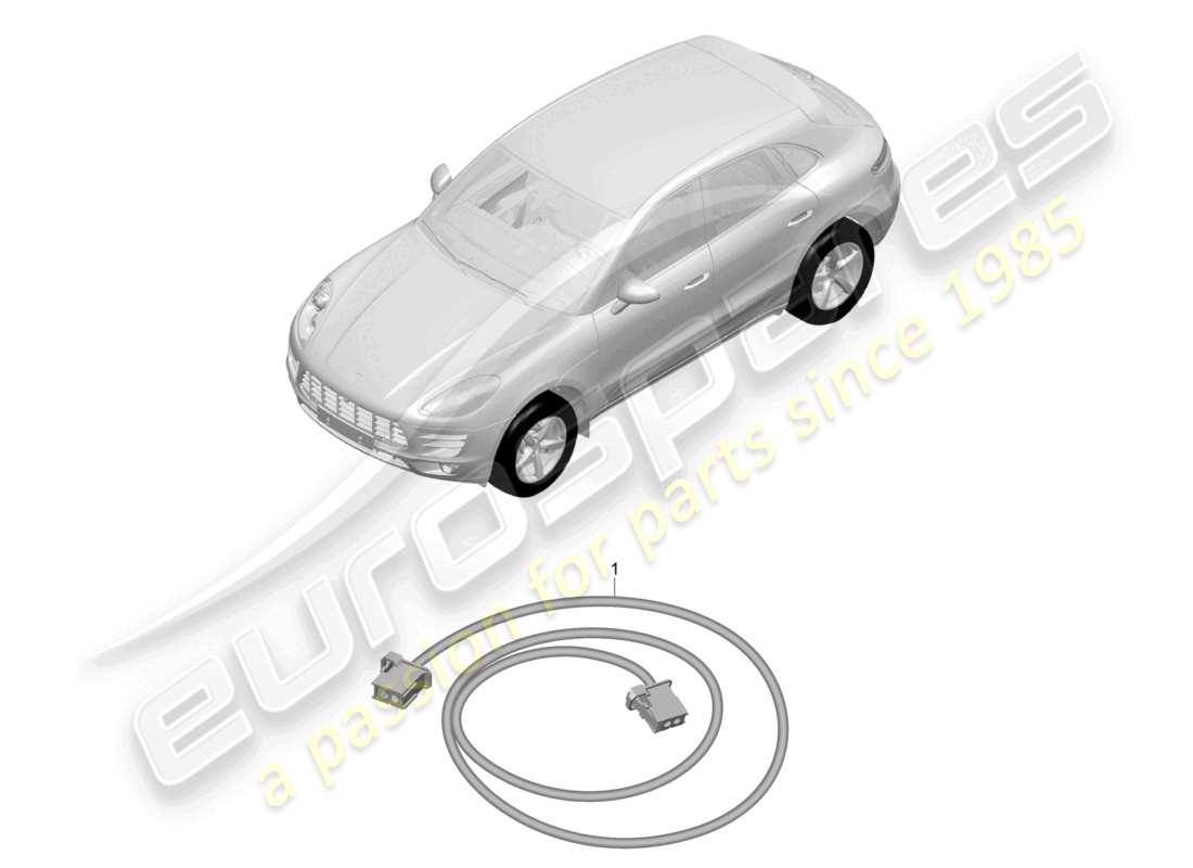 a part diagram from the porsche 2017 (macan) parts catalogue