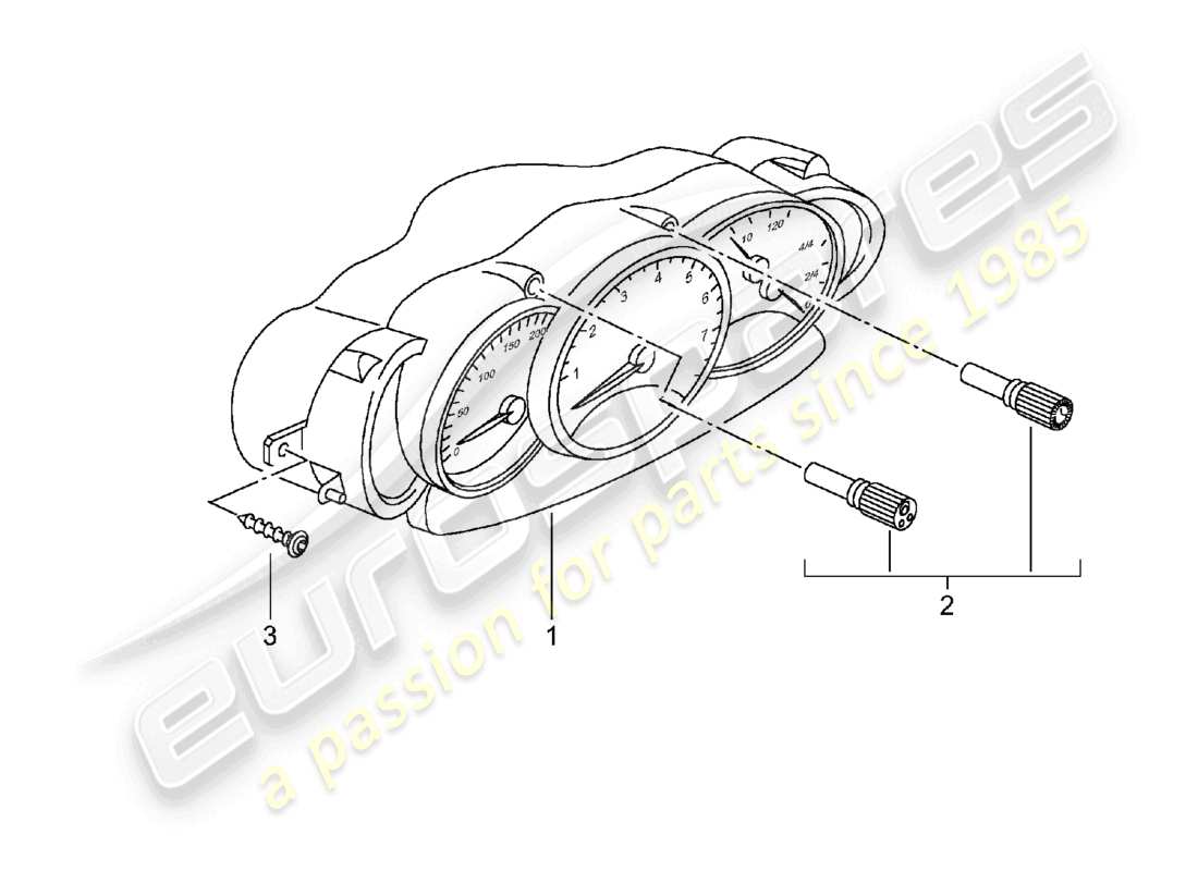 a part diagram from the porsche boxster parts catalogue