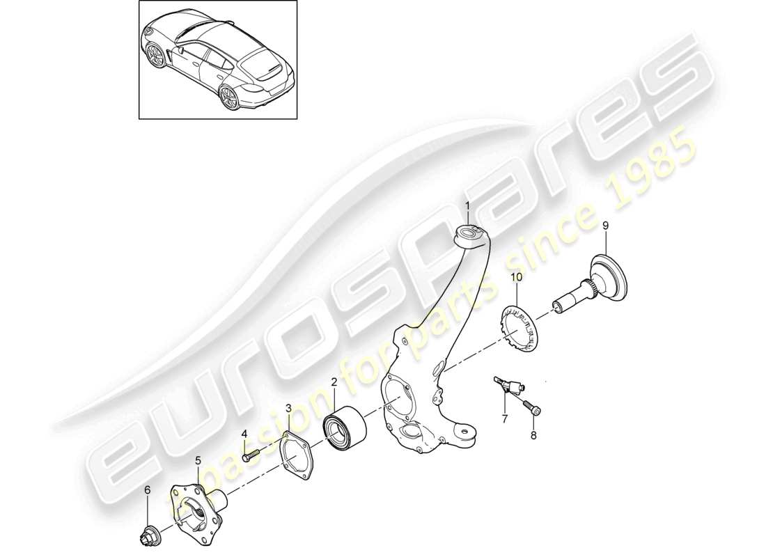 a part diagram from the porsche 2012 (panamera 970) parts catalogue