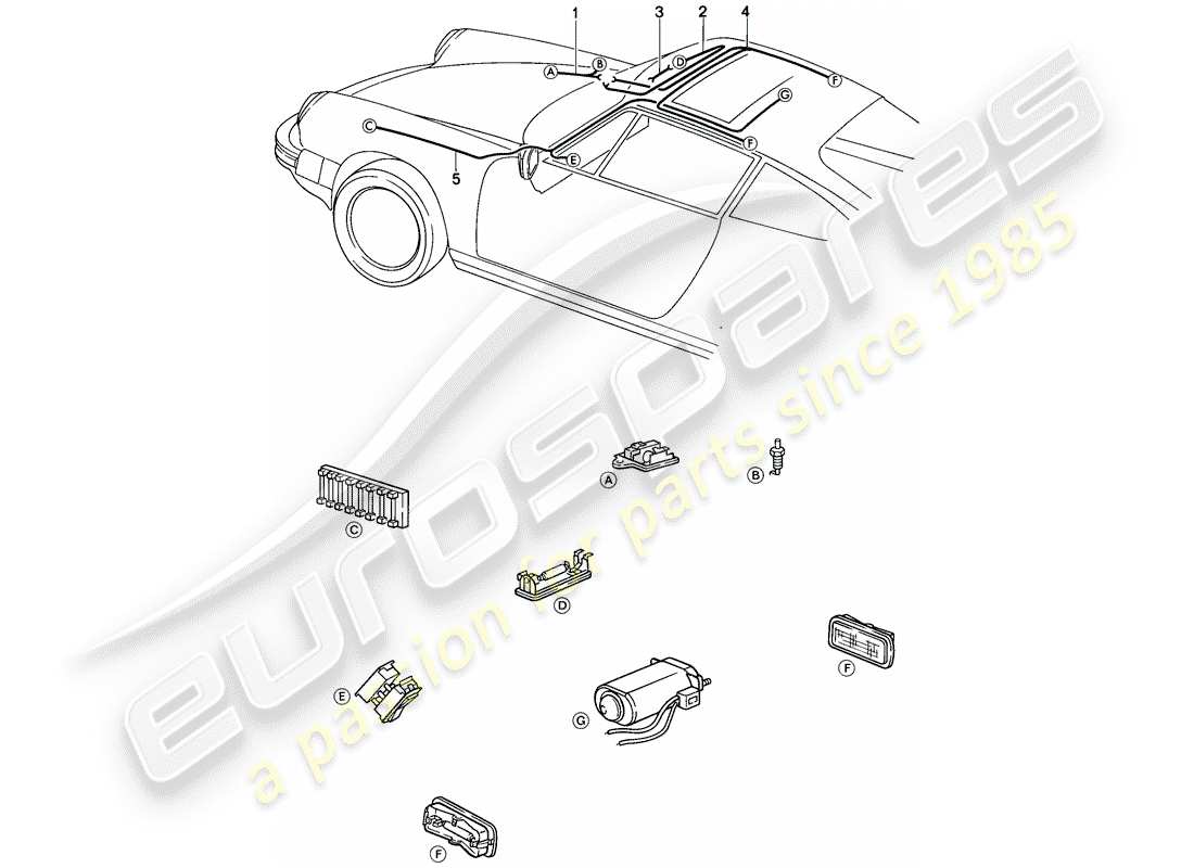 a part diagram from the porsche 1984 (911) parts catalogue