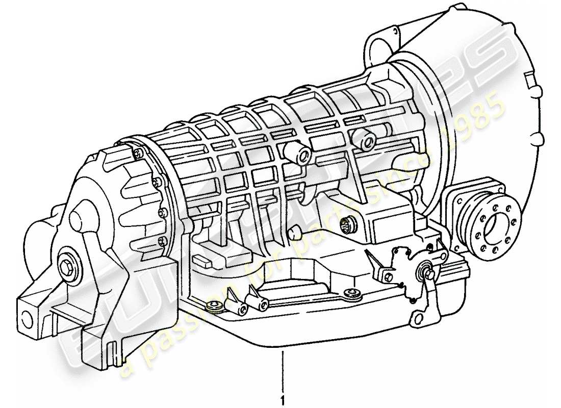 a part diagram from the porsche 2012 (refurbished and exchange catalogue) parts catalogue