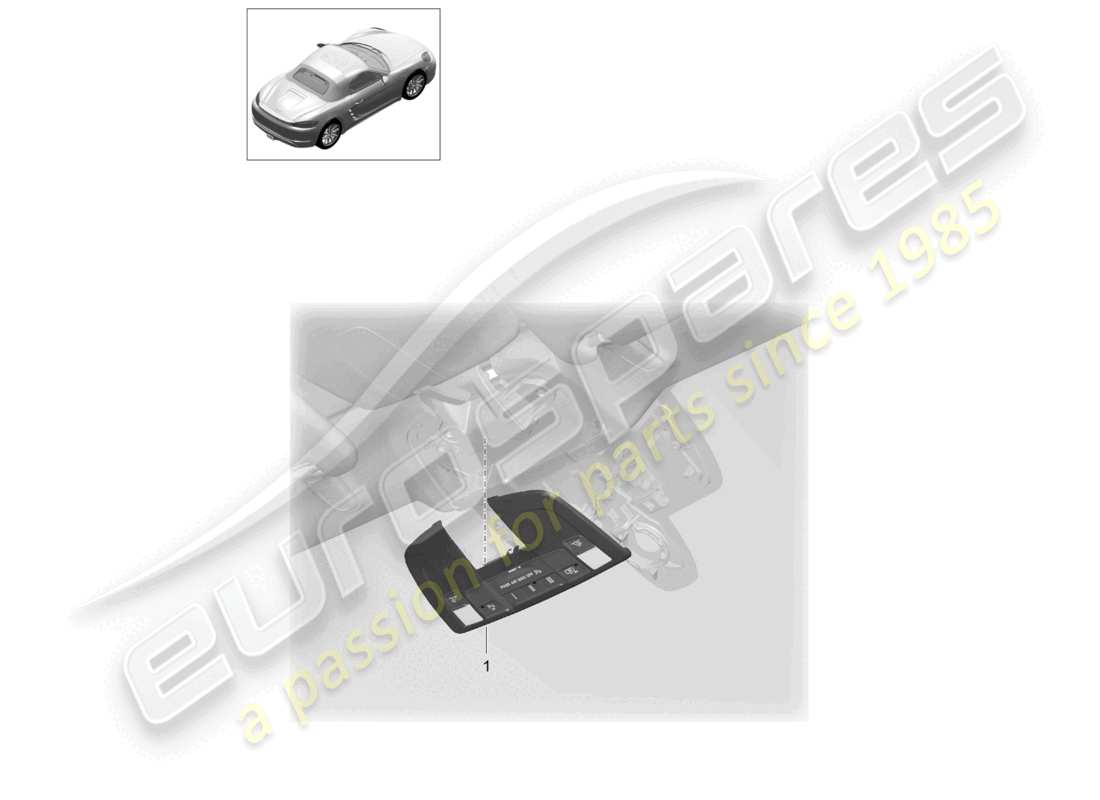 a part diagram from the porsche boxster parts catalogue