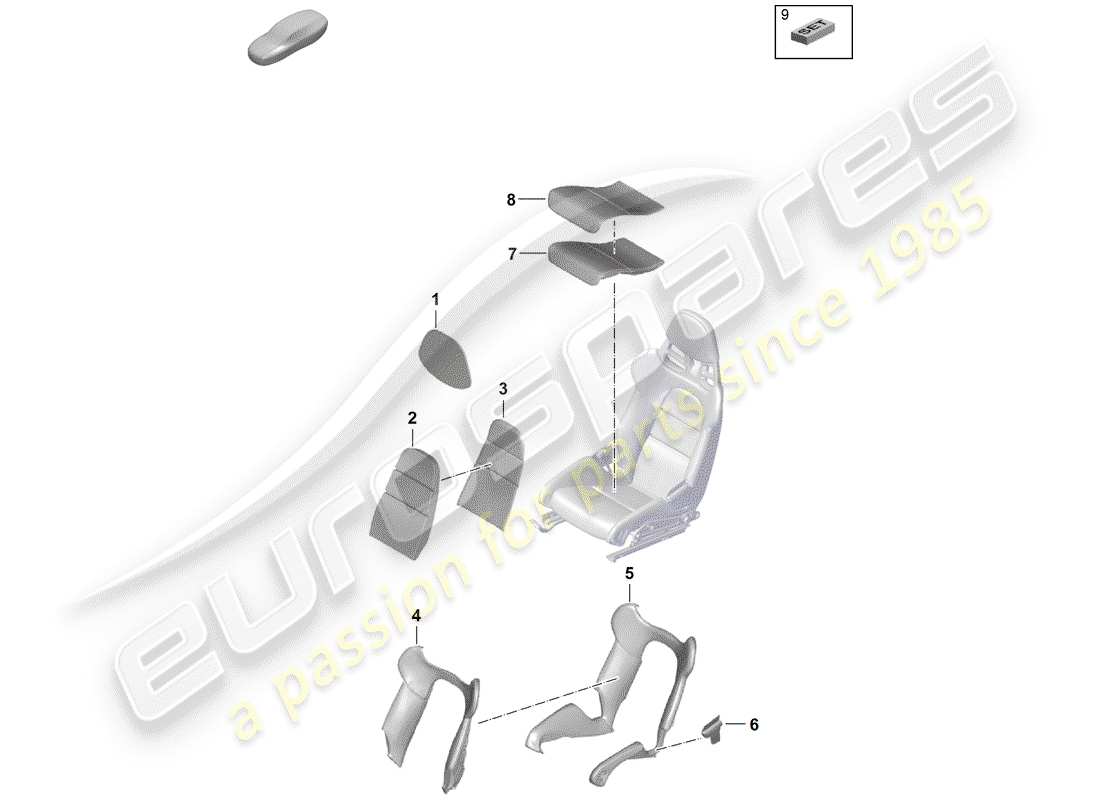 a part diagram from the porsche boxster parts catalogue