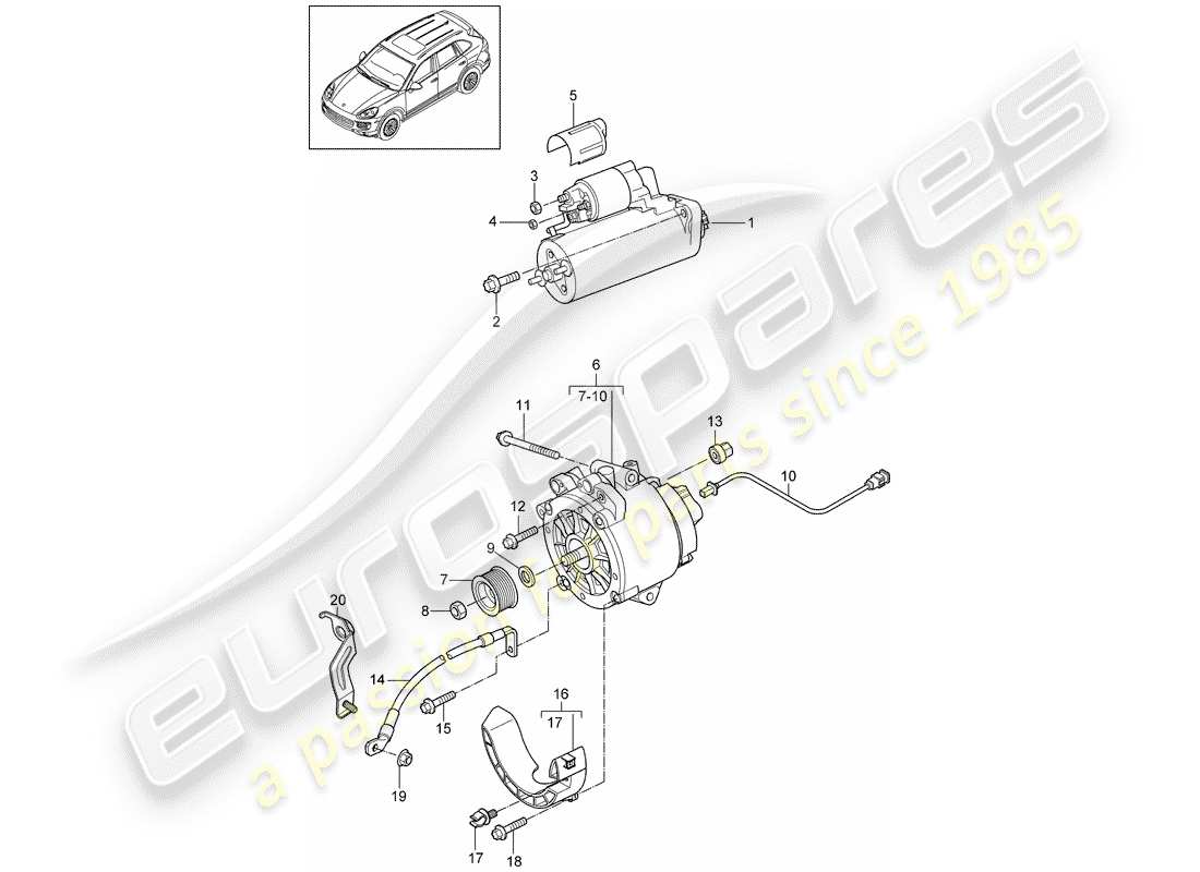 part diagram containing part number 7p0971501