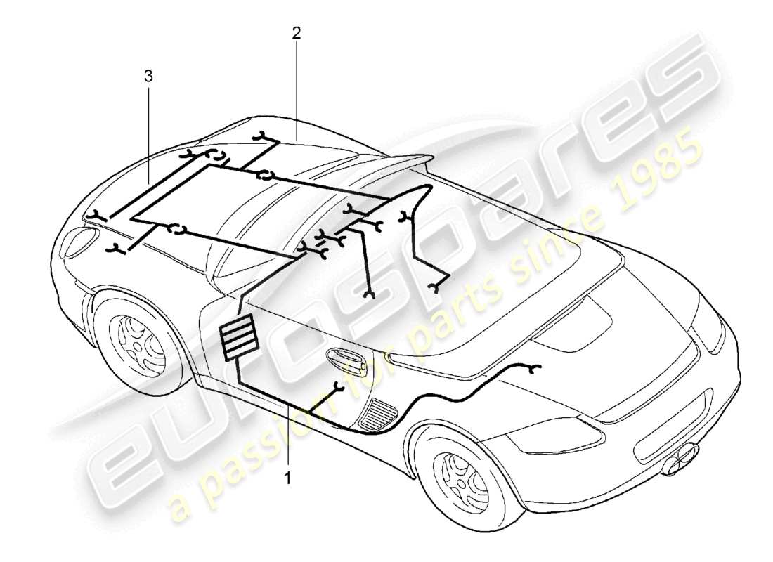 a part diagram from the porsche 2006 (987 boxster) parts catalogue