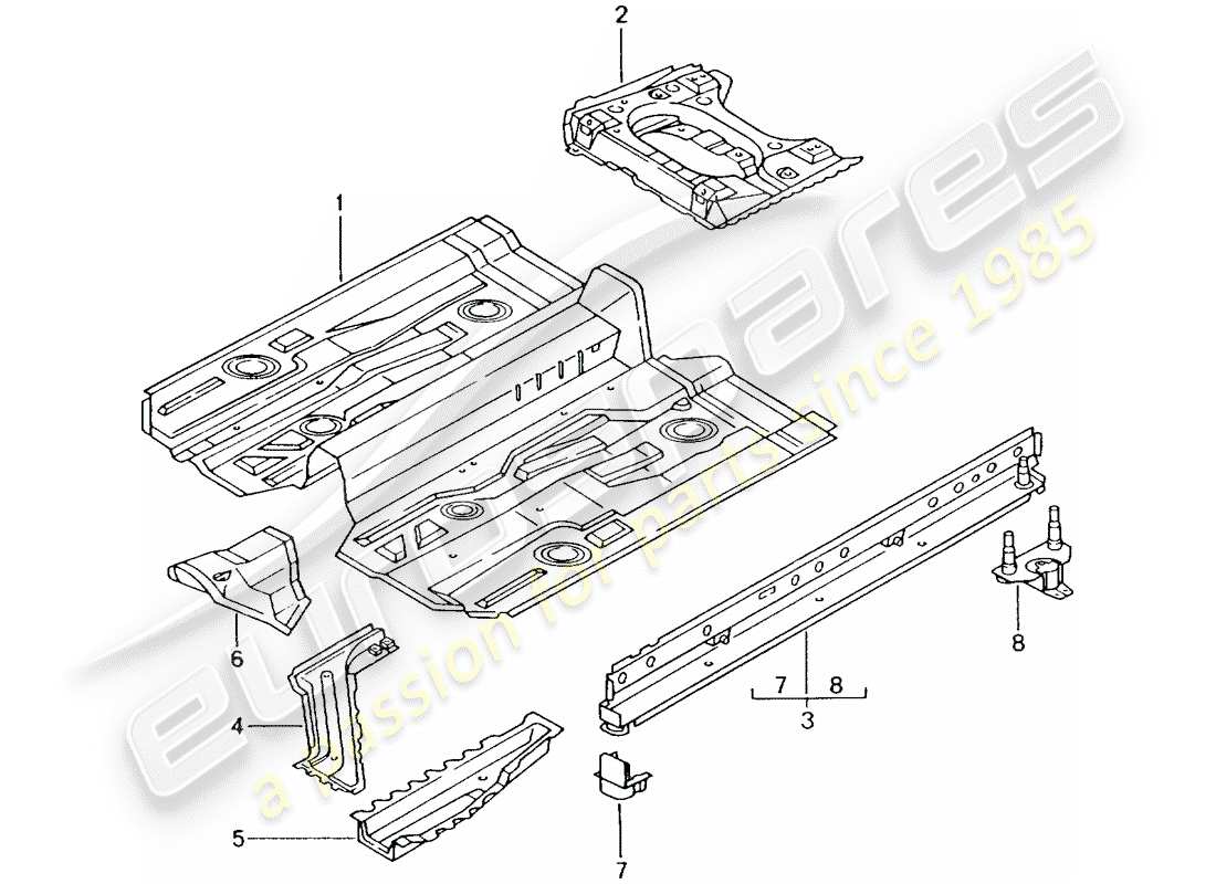 a part diagram from the porsche 2003 (996 turbo / gt2) parts catalogue
