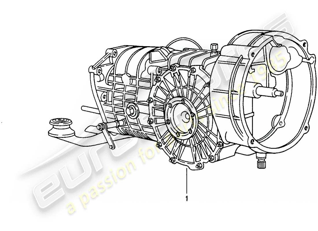 a part diagram from the porsche 1979 (refurbished and exchange catalogue) parts catalogue
