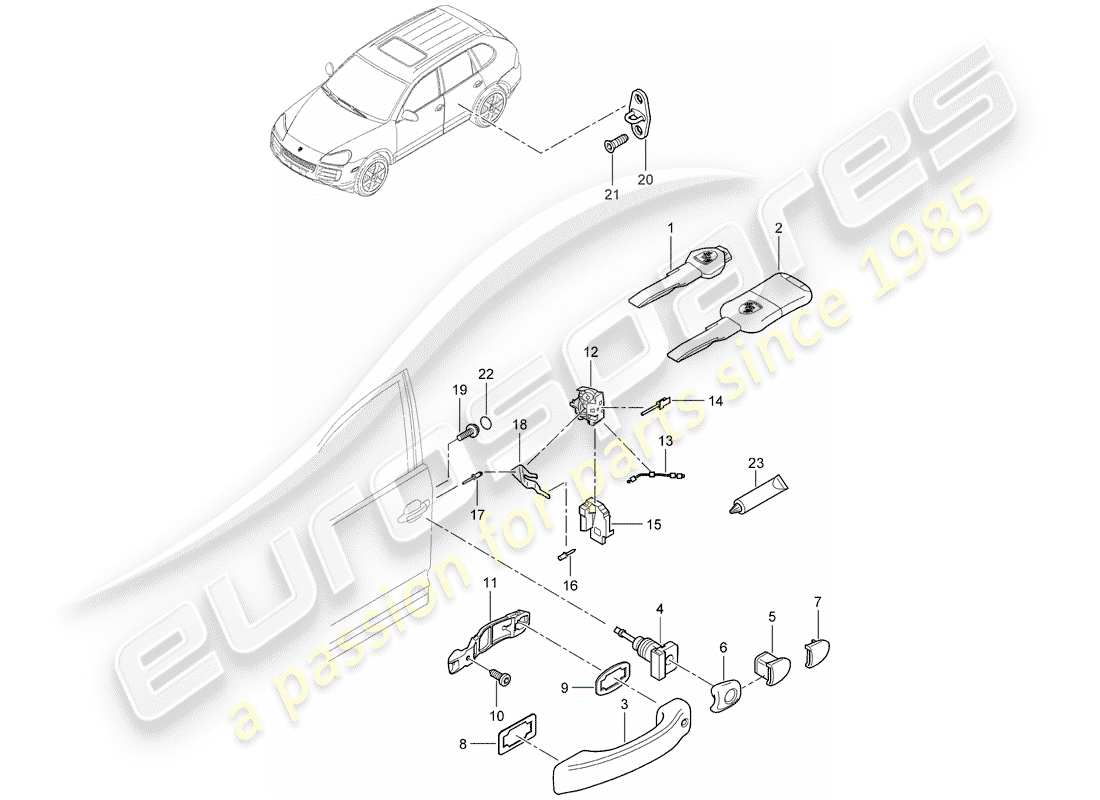part diagram containing part number n 90825801